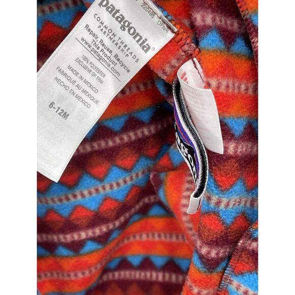 Patagonia Kids Red and Blue Patterned Jacket - Picture 16 of 16